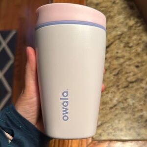 Owala Insulated Tumbler - Pink and white